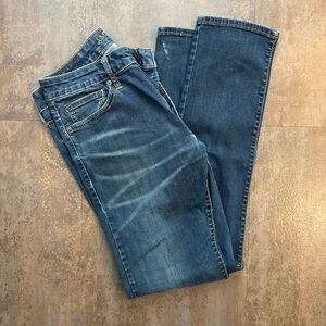 American Eagle Outfitters Dark Blue Straight Leg Jeans